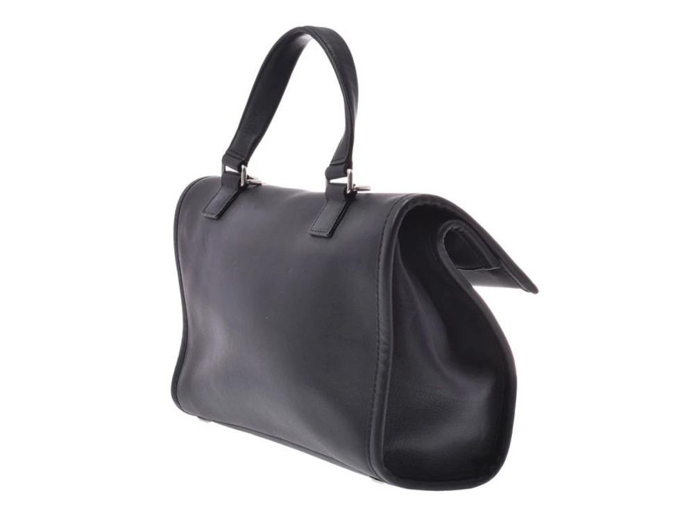 Balenciaga Satchel Leather Black Tool Handbag Black